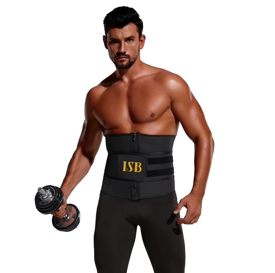 Men Latex Ab Belt